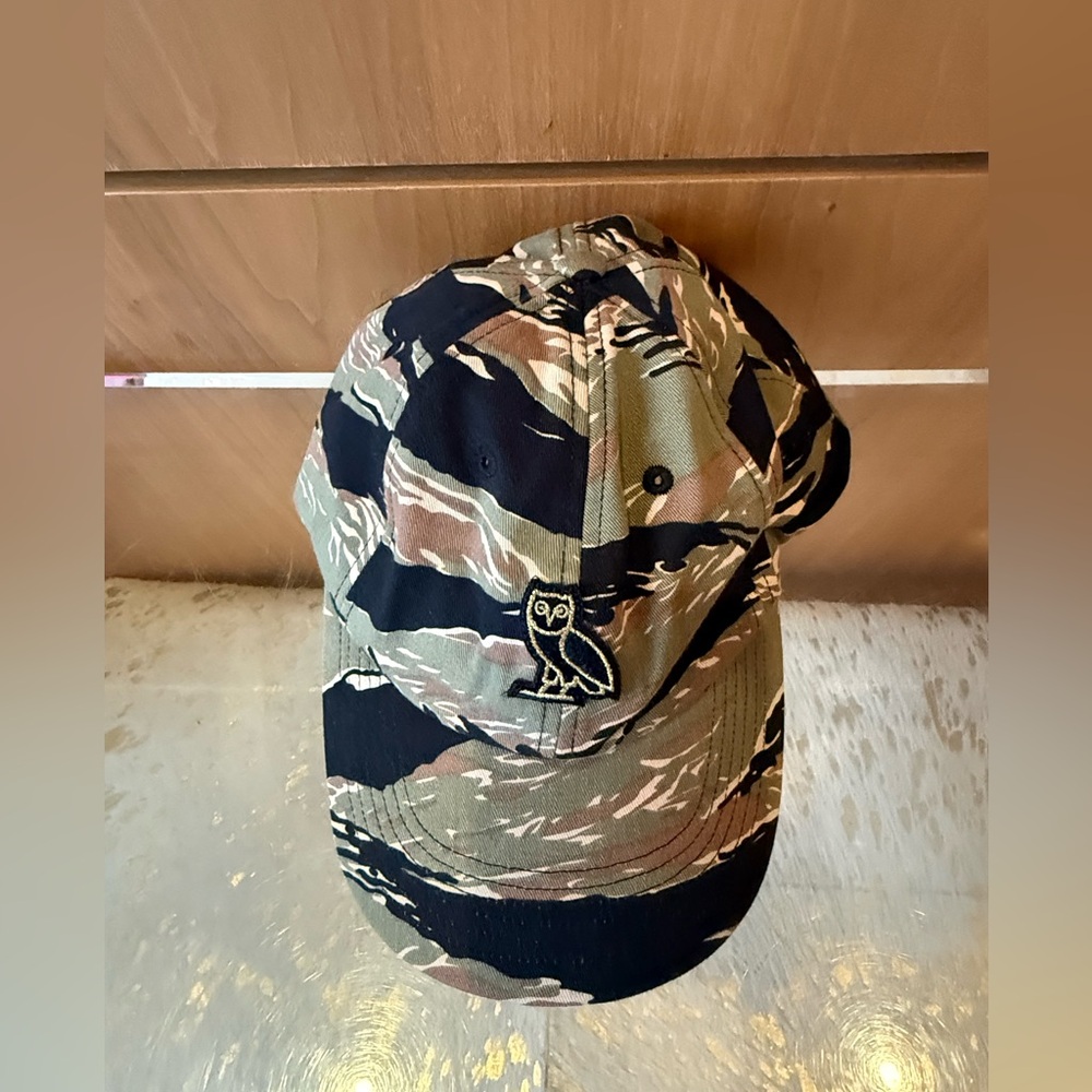 OVO Camouflage Baseball Cap with Owl Logo